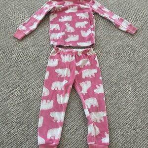 2T Carter’s Fuzzy Polar Bear Kids Pajamas